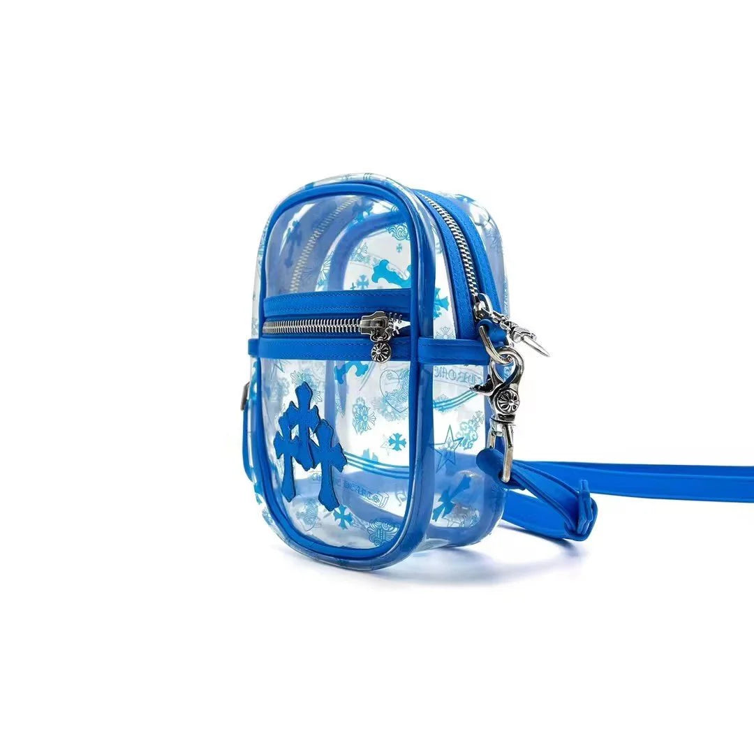Triple Cross Taka Bag Transparent/Blue