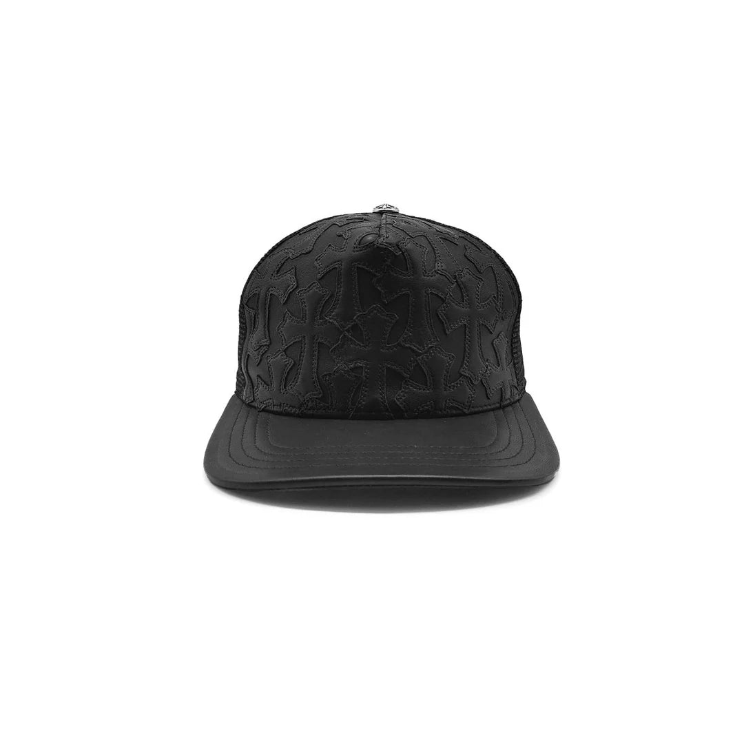 Cemetery Cross Patch Trucker Black