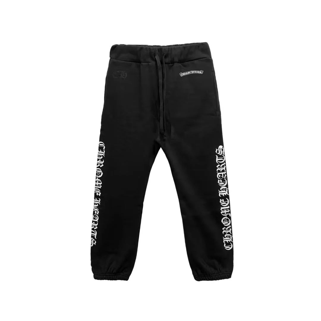Scroll Logo Sweatpants Black