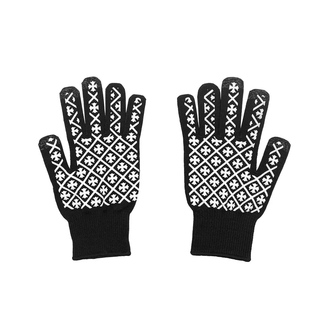 Script Gloves Black
