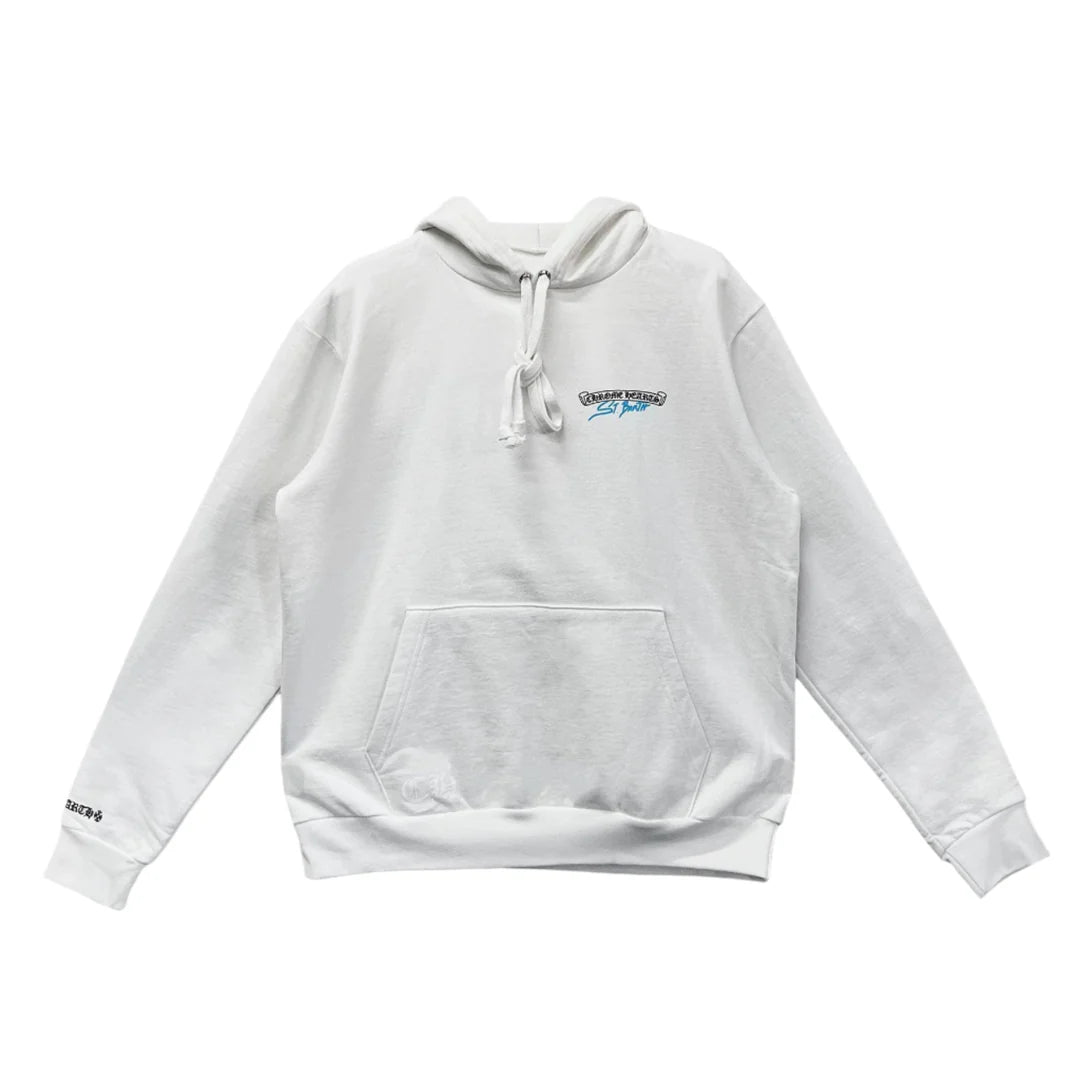 St. Barths Exclusive Horseshoe Pull Over Hoodie White