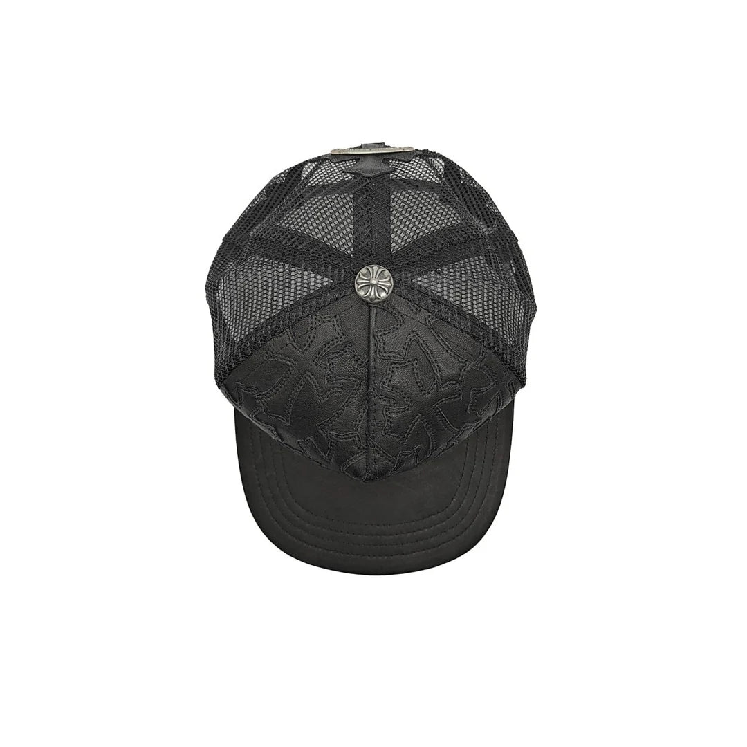 Cemetery Cross Patch Trucker Black