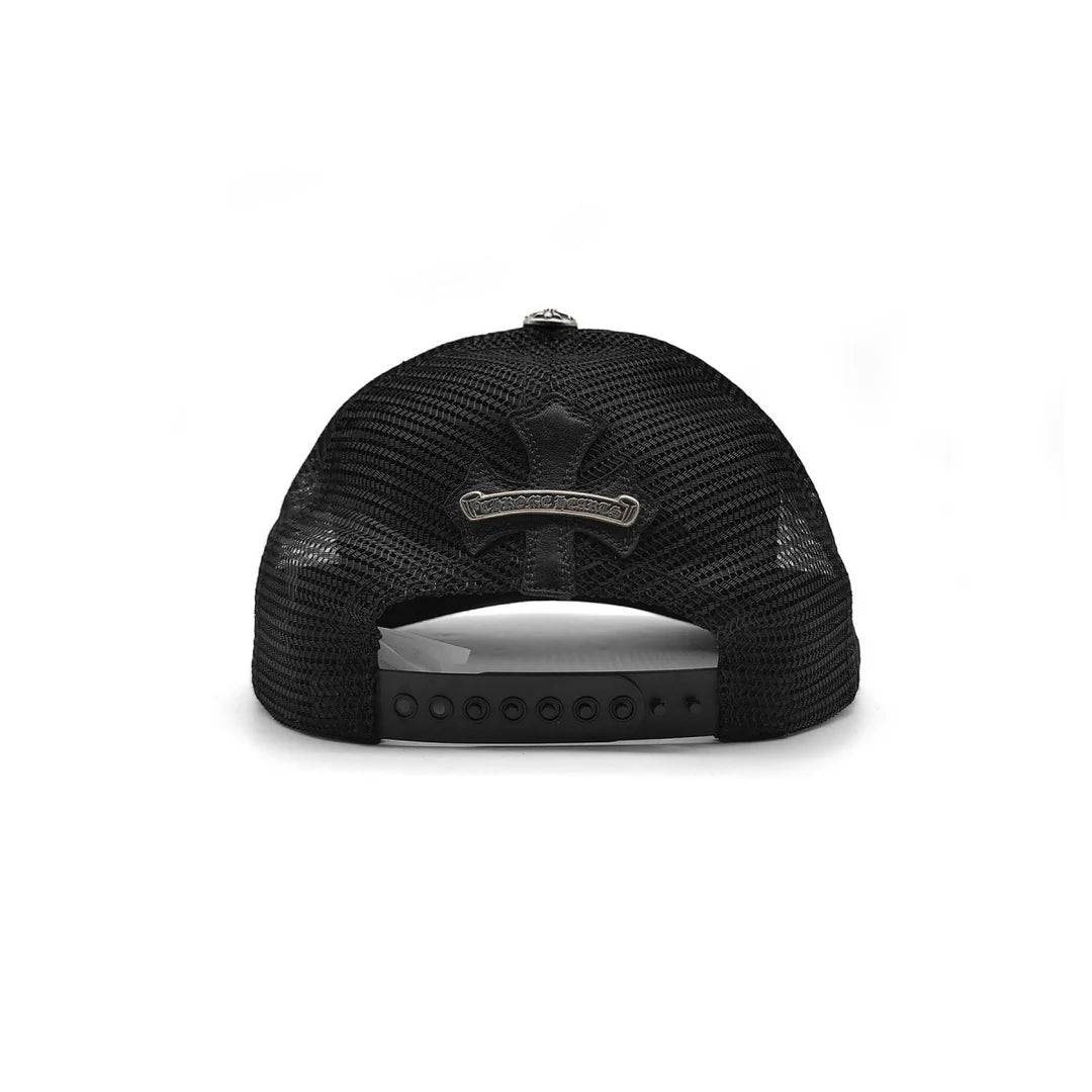 Cemetery Cross Patch Trucker Black