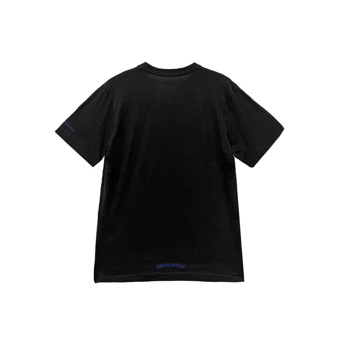 Blue Logo Tee Black